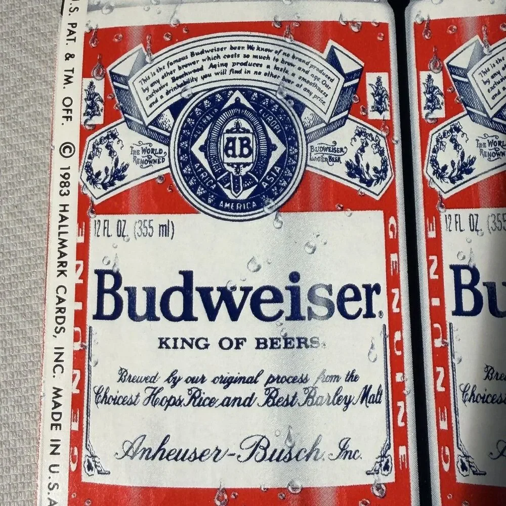 Vintage 1983 Budweiser Beer Can Gift Wrap 20